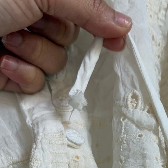 Johnny Was Lexan Embroidered Button-Down Slip Dress Boho Chic Size Large - Picture 12 of 13